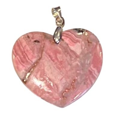 Pendentif cœur Rodocrosite Argent 925